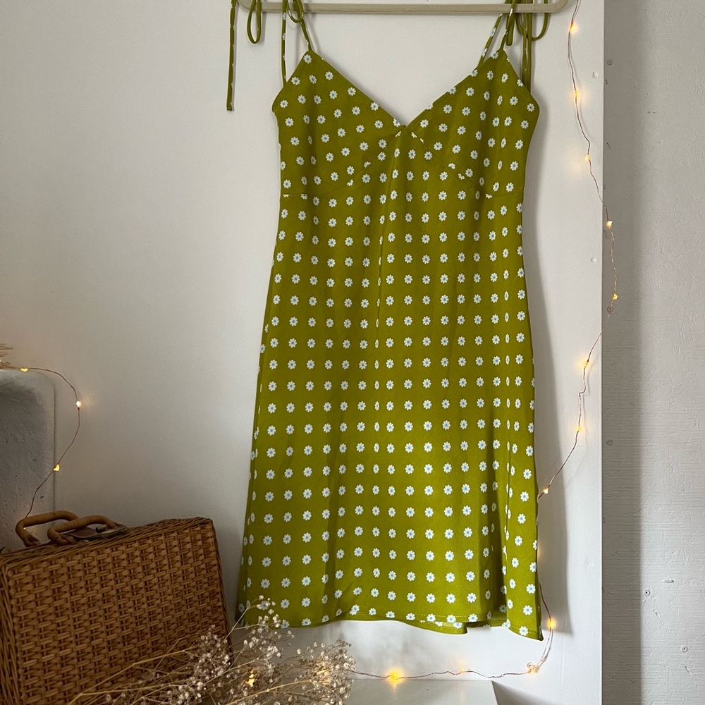 Levi's Green Floral Mini Dress